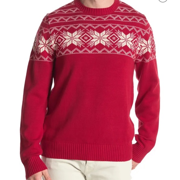 Weatherproof Vintage Snowflake Crew Neck Sweater NWT - Picture 2 of 11